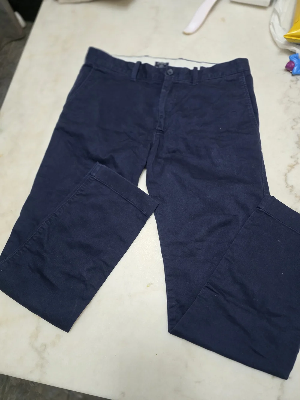 J. Crew Men's Navy Slim Straight Jeans
